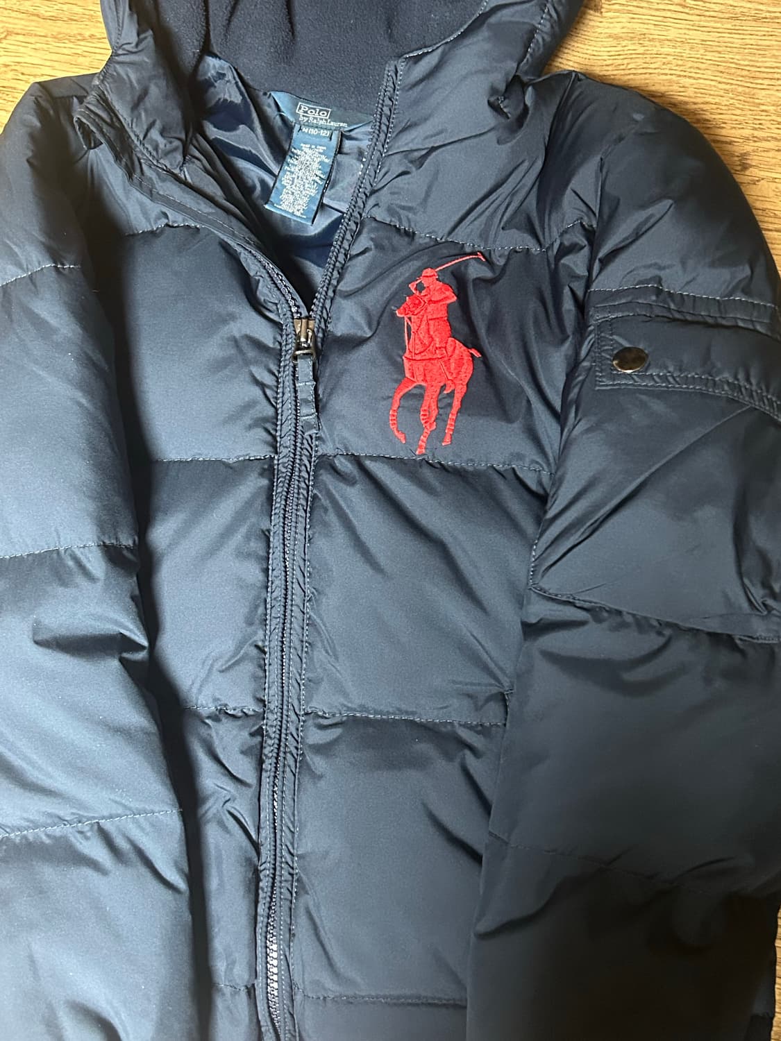 폴로 랄프로렌 빅포니 패딩 네이비 M 상품이미지1