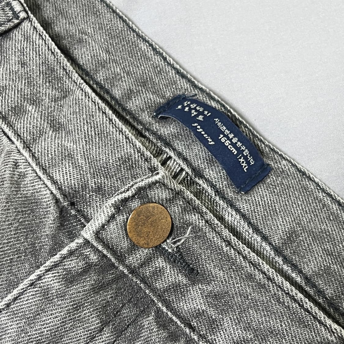 세미워싱 데님팬츠(흑청) 상품이미지3