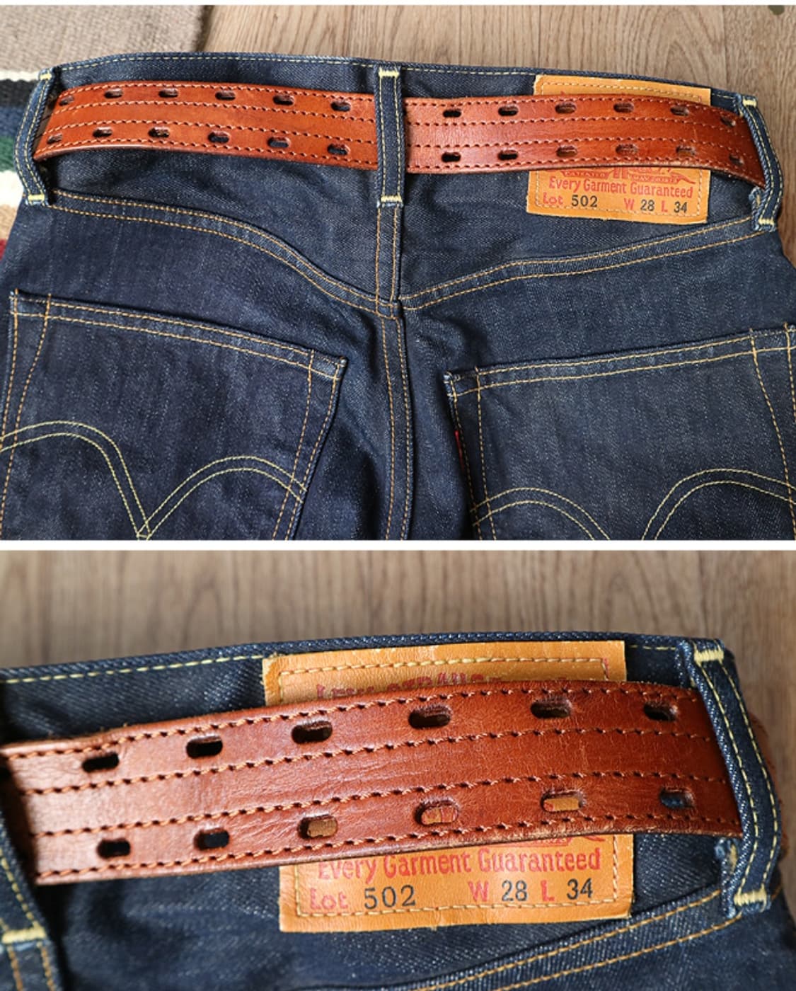 튼튼한 빈티지 가죽 벨트 33미만 상품이미지8