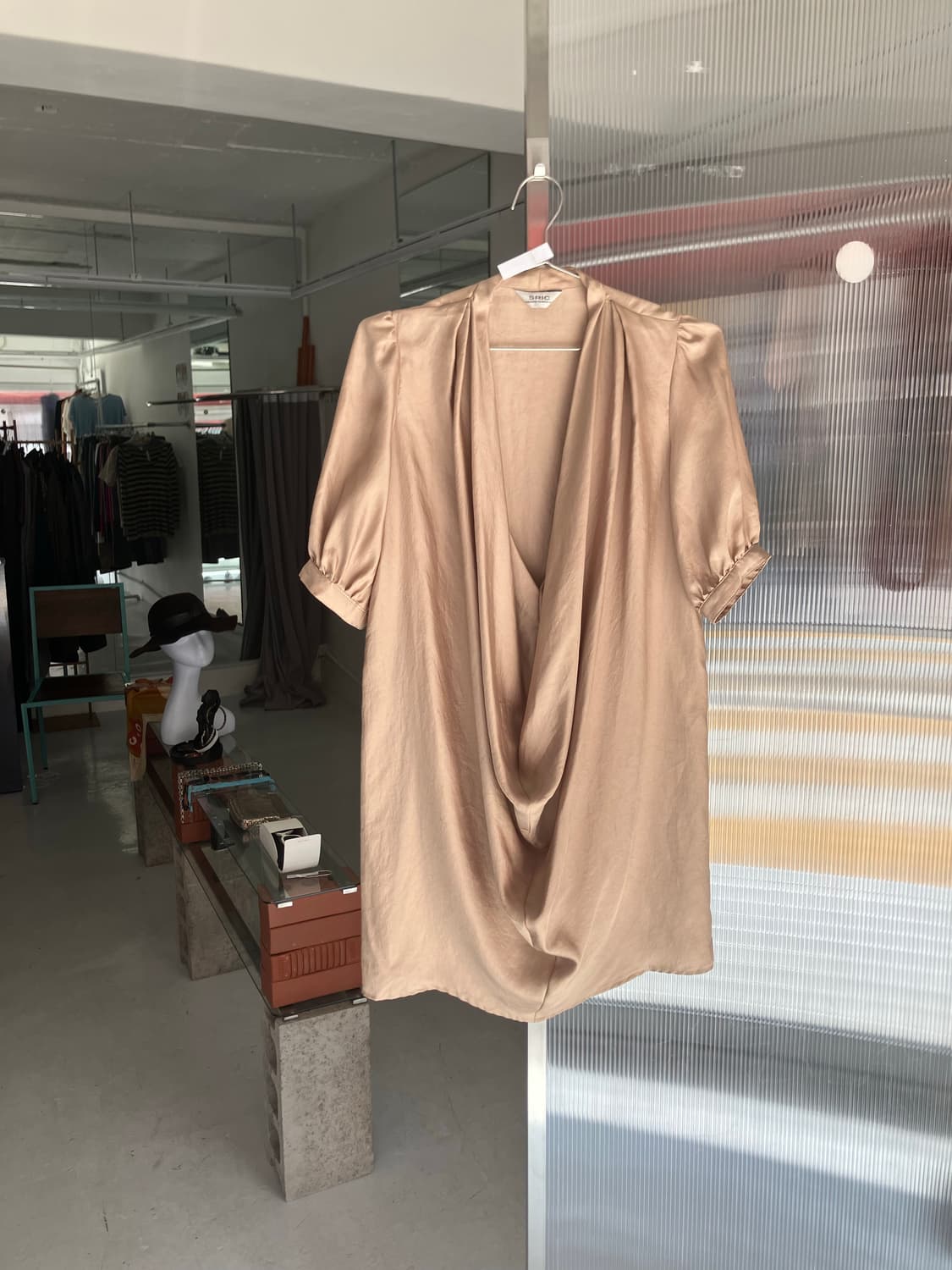 드레이핑 실크원피스 상품이미지1