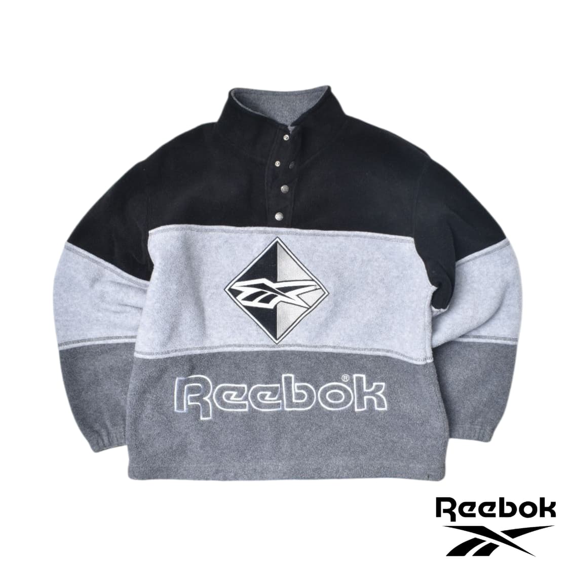 90S 리복 빅로고 후리스 플리스 반집업 점퍼 L N0639 상품이미지1