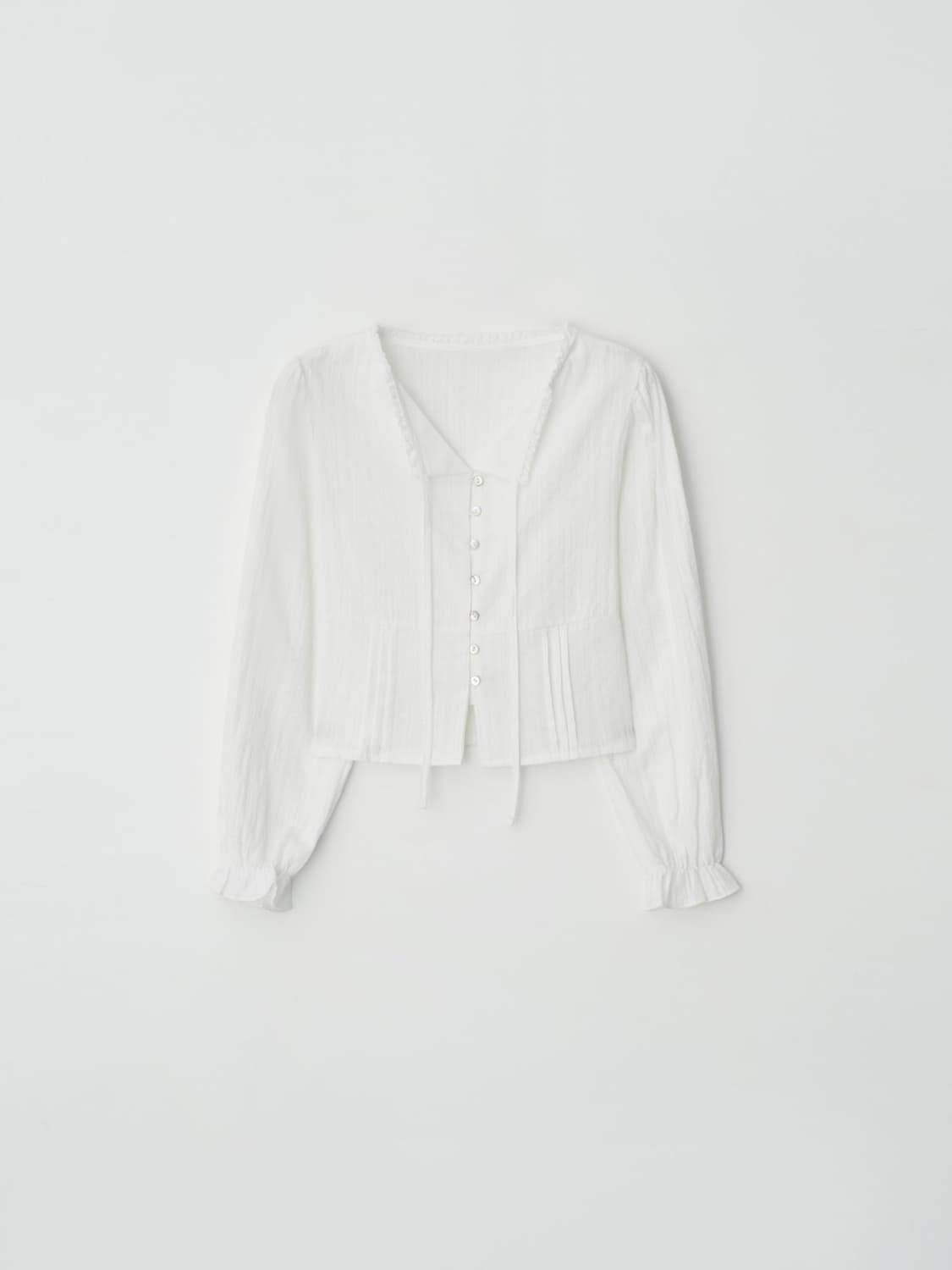 zaenio 제니오 아멜리 타이 블라우스 s 상품이미지4