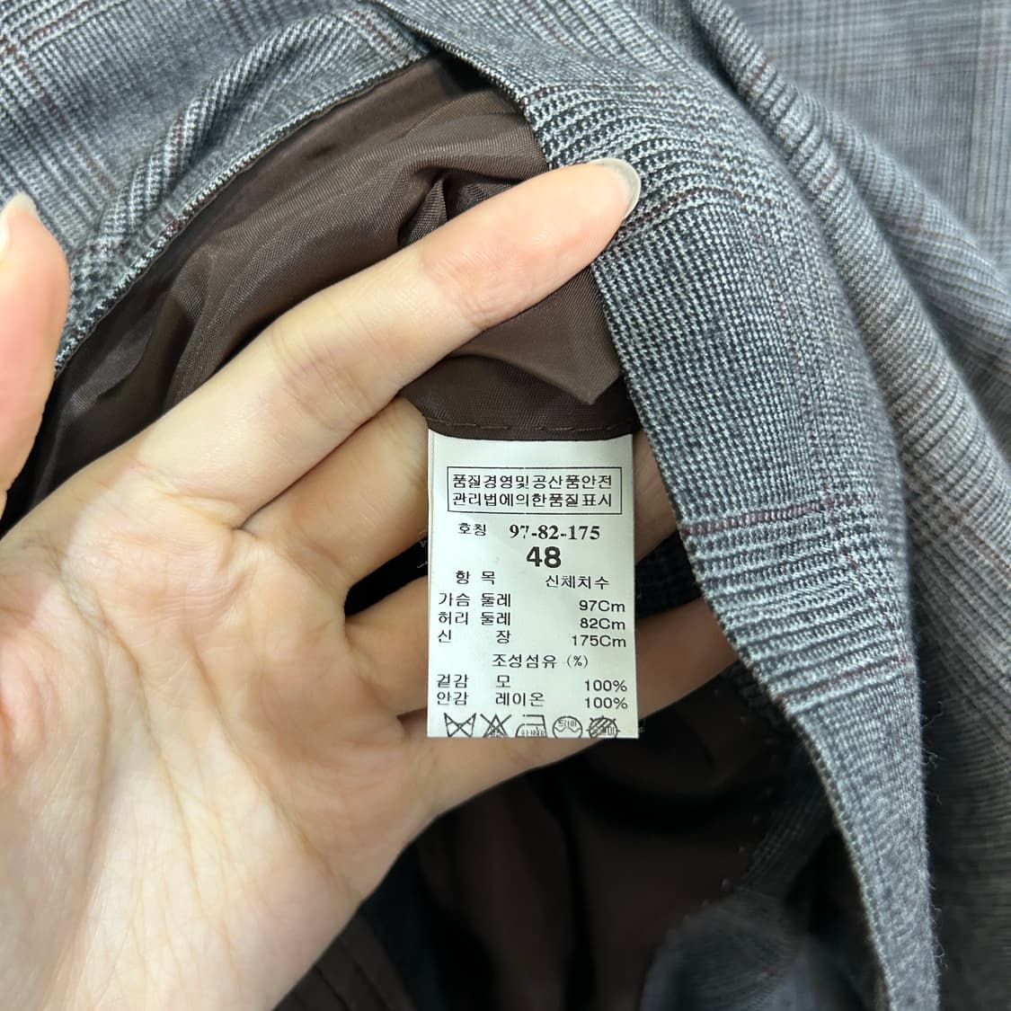 한섬 타임옴므 자켓 48사이즈 (국내100)  상품이미지4