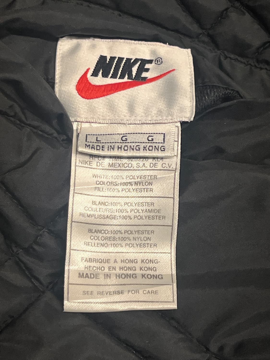 90‘s 희귀 나이키 빅 스우시 리버시블 퀼팅자켓 L 상품이미지5