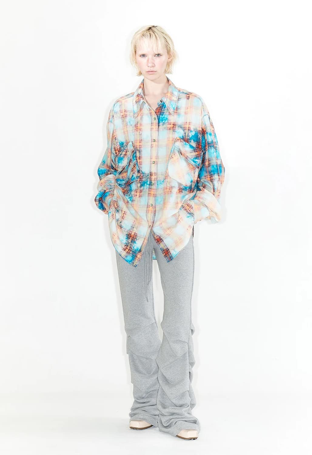 오픈와이와이 저지 셔링 팬츠 그레이 1 상품이미지4