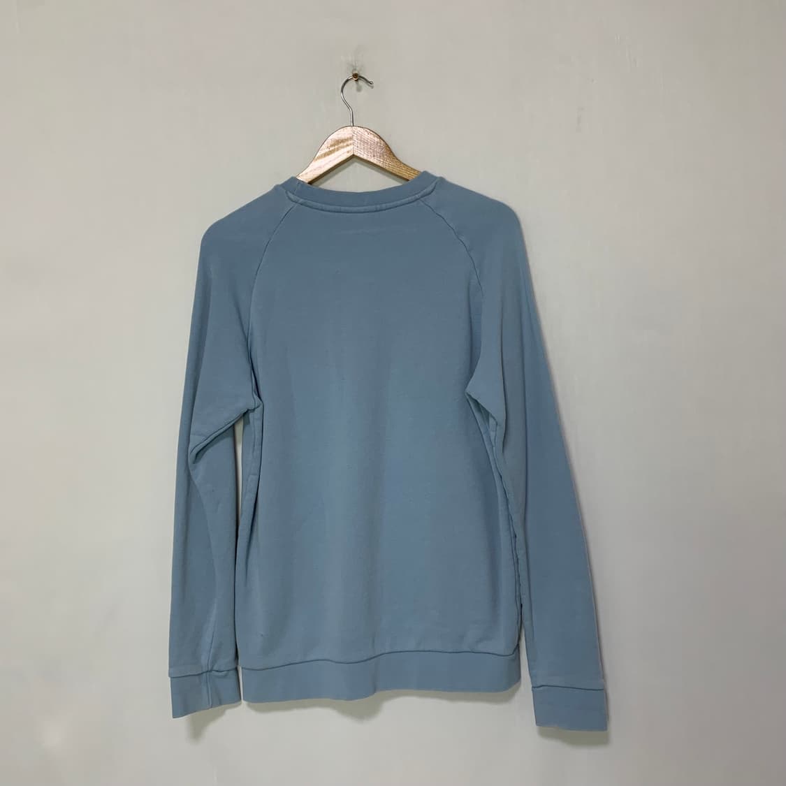 아디다스 빈티지 트레포일 로고 맨투맨 하늘색 L 상품이미지4