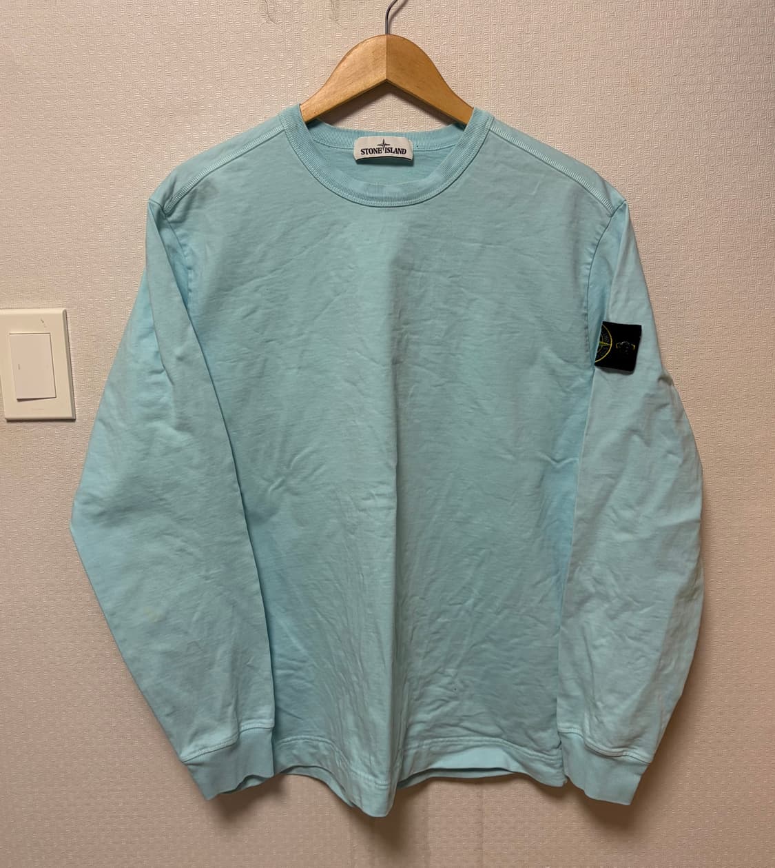 L)스톤아일랜드 긴팔티 하늘색 상품이미지1