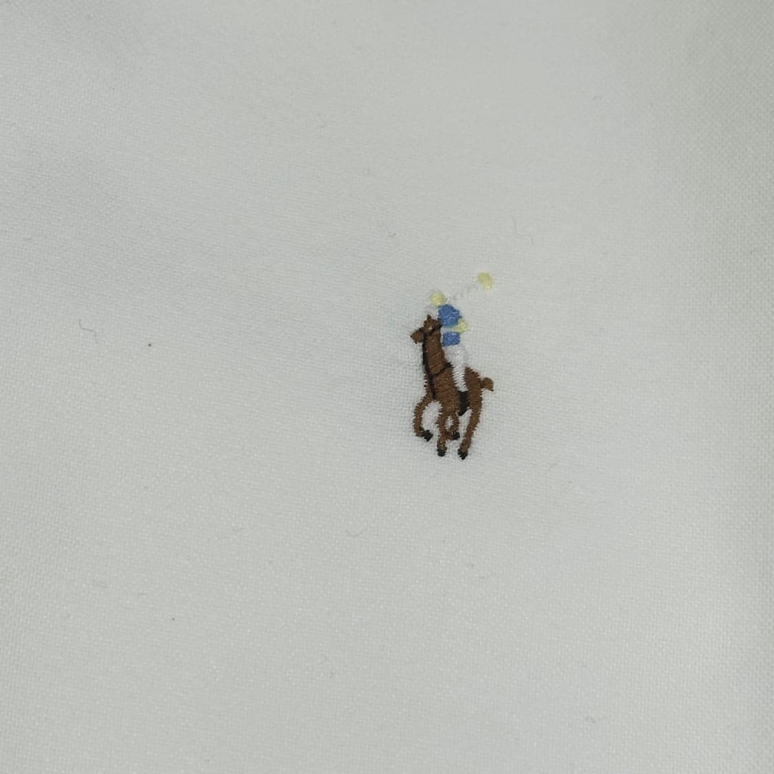 폴로 랄프로렌 포니 클래식 화이트 셔츠 (M) 상품이미지4