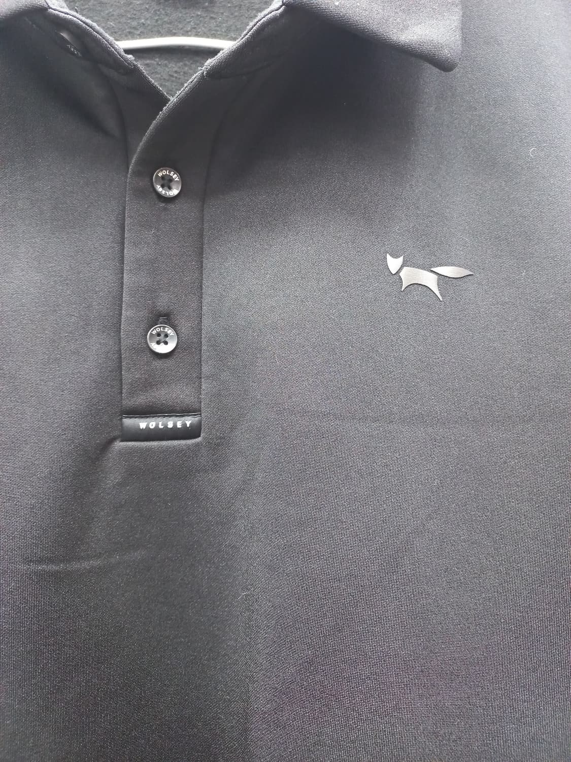 WOLSEY 남성 긴팔 카라티 XXL 블랙 상품이미지3