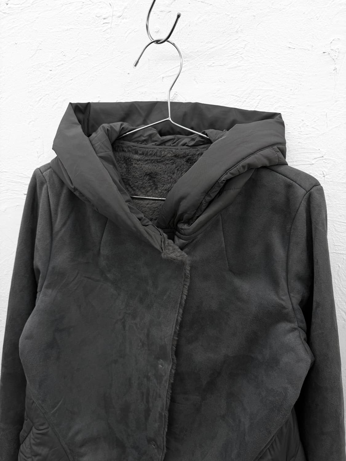 JPN 믹스드 무톤 후드 자켓 상품이미지2