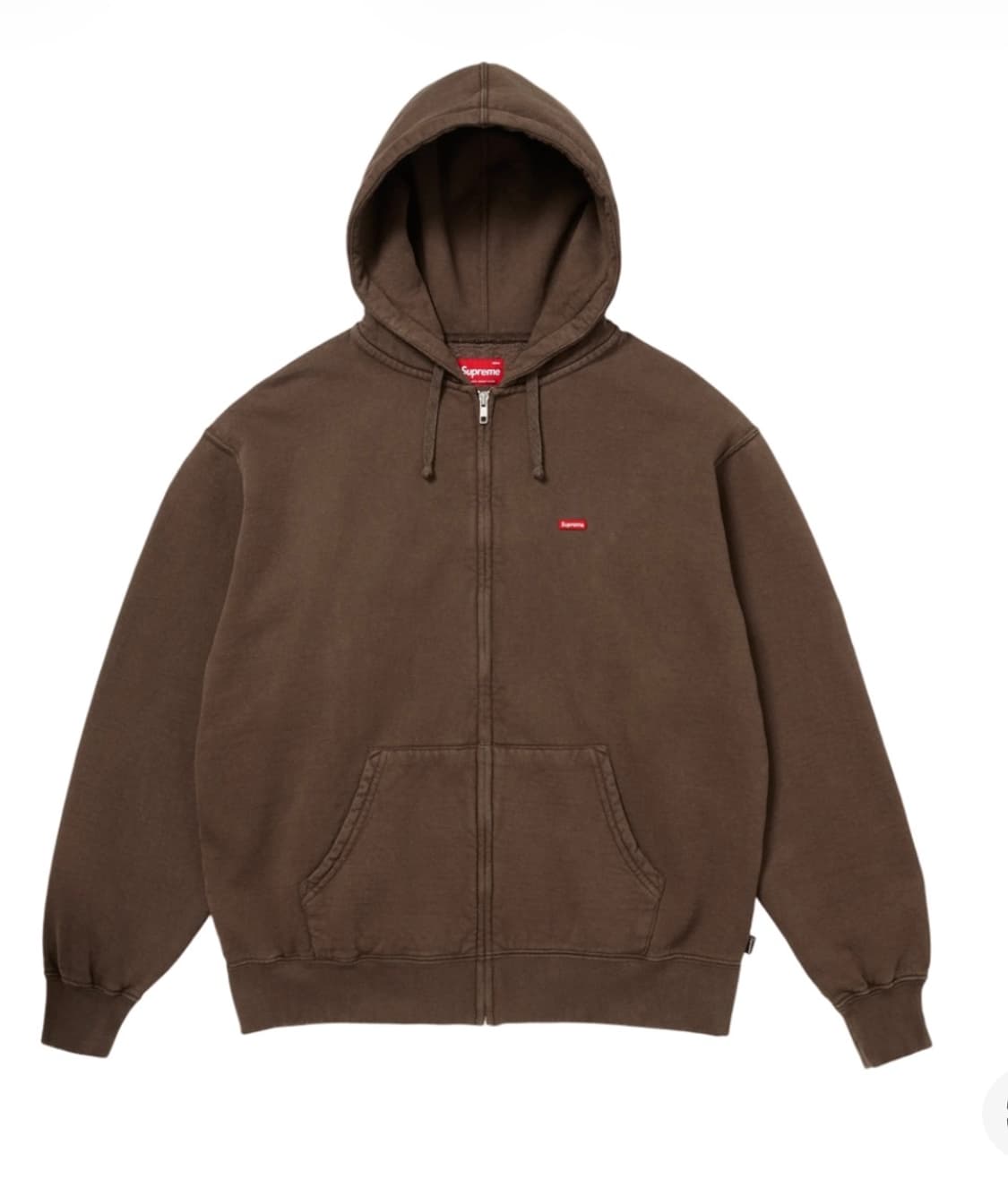 슈프림 스몰 박스 집업 후드집업 다크 브라운 - 25FW / M 상품이미지1
