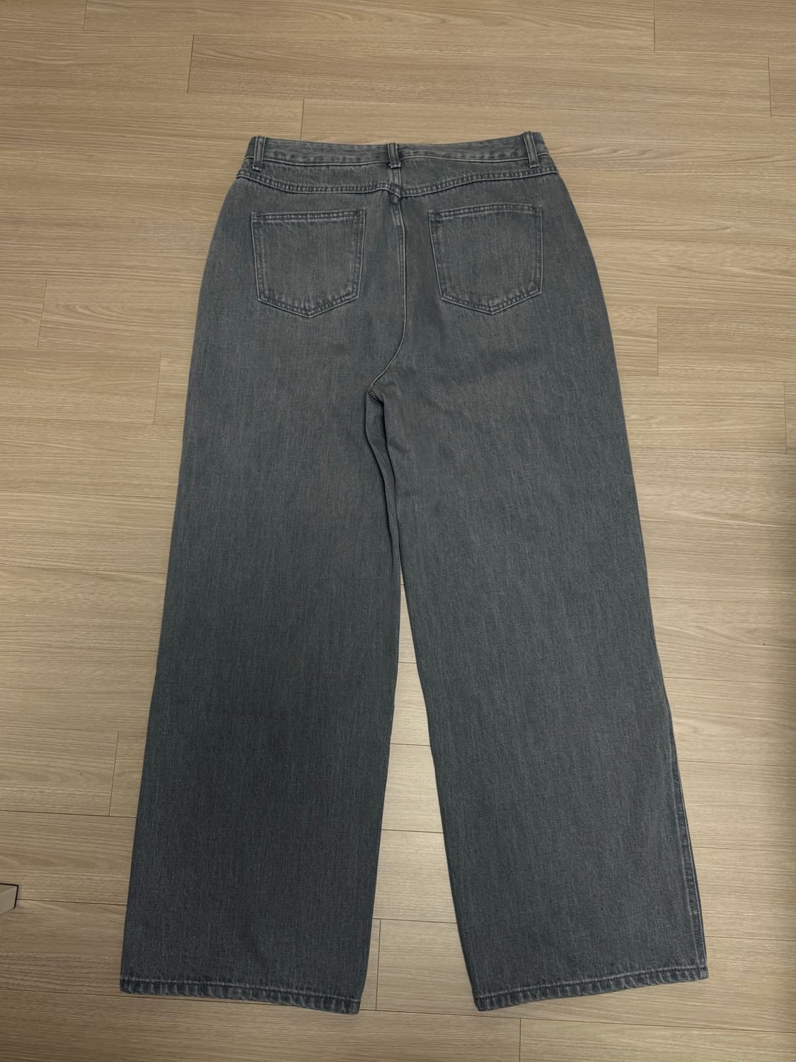 아모멘토 맨즈 세미 와이드 부츠 컷 L 다크그레이 상품이미지2