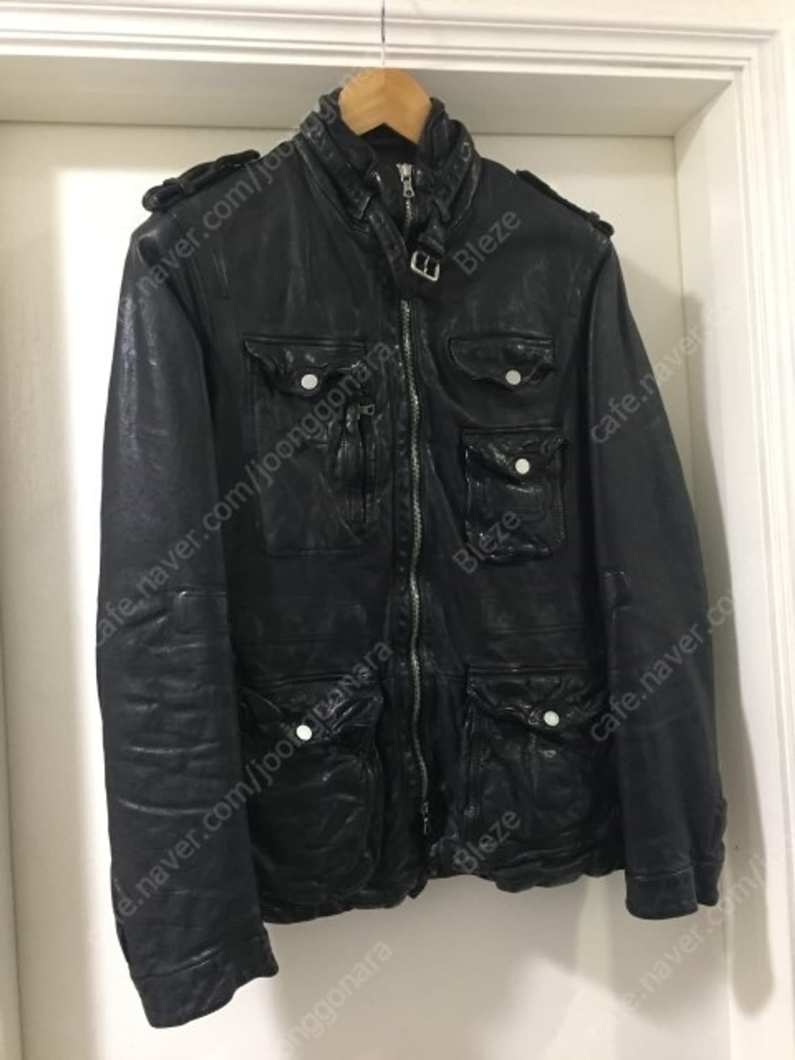 닐바렛 / 버팔로 가죽 패딩 자켓 / XS (95~100) 상품이미지1