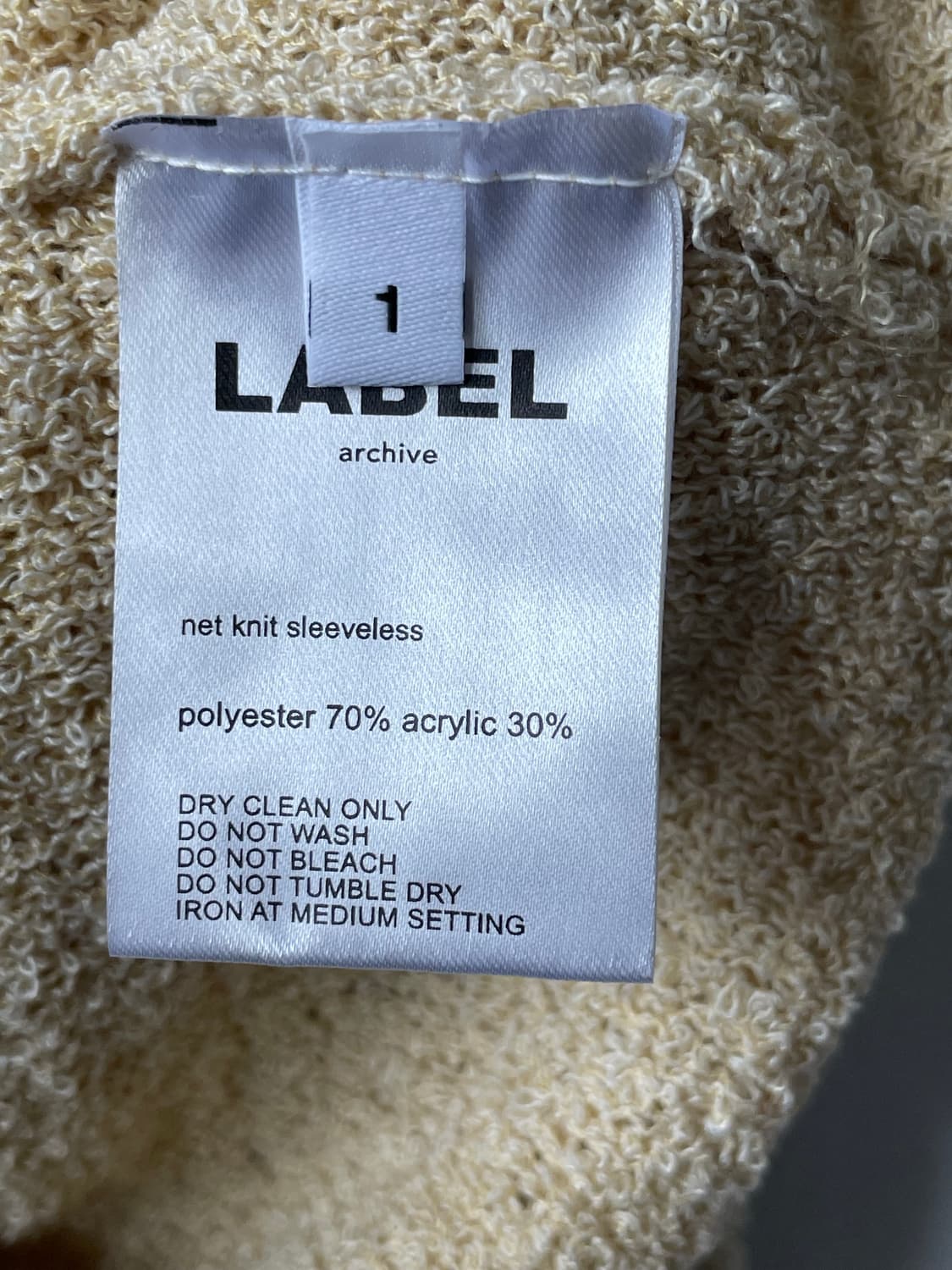 라벨아카이브 net knit sleeveless 새상품 상품이미지9