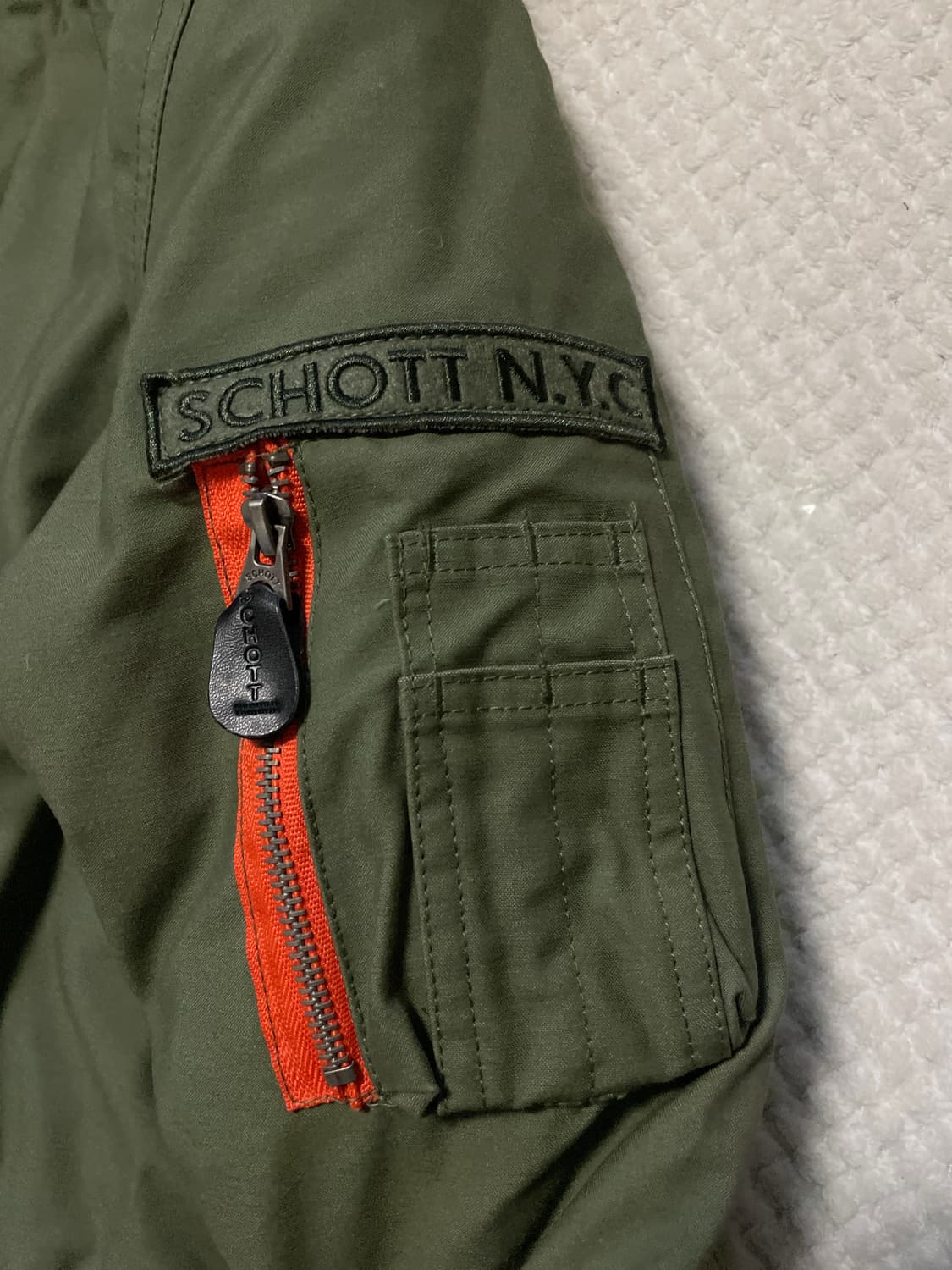 Schott 쇼트 N3B 밀리터리 야상 파카 자켓 올리브(클리닝O) 상품이미지6