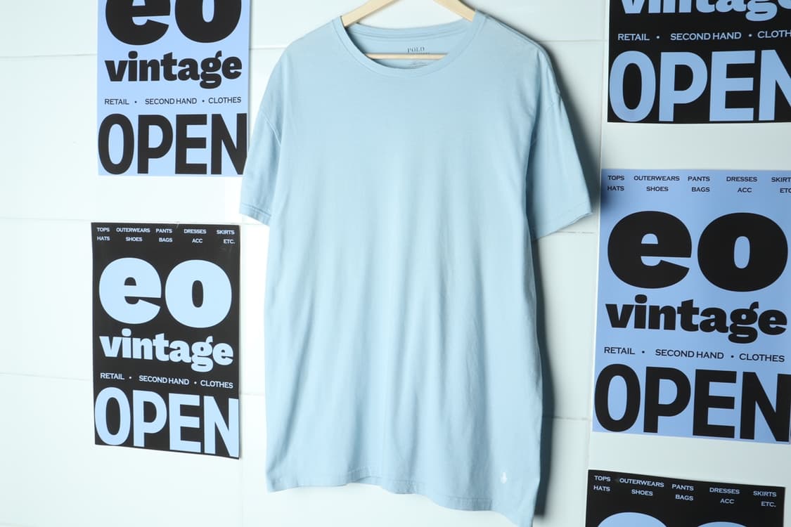 (XL-2XL) 폴로 랄프로렌 반팔 티셔츠 연하늘 아메카지-H31854 상품이미지2
