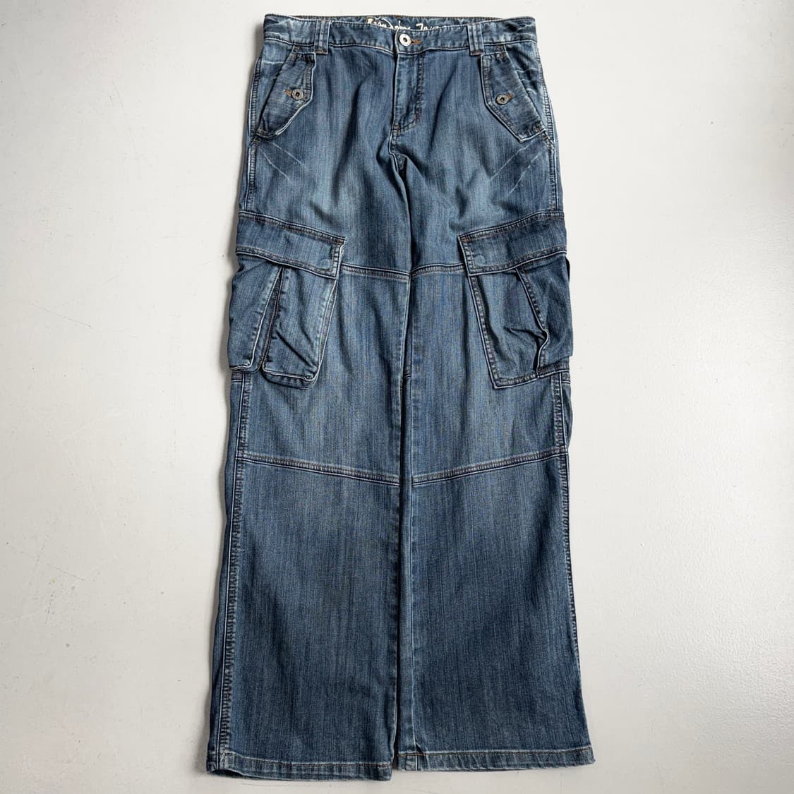 탄창 Y2K 데님 와이드 멀티포켓 카고팬츠 상품이미지2