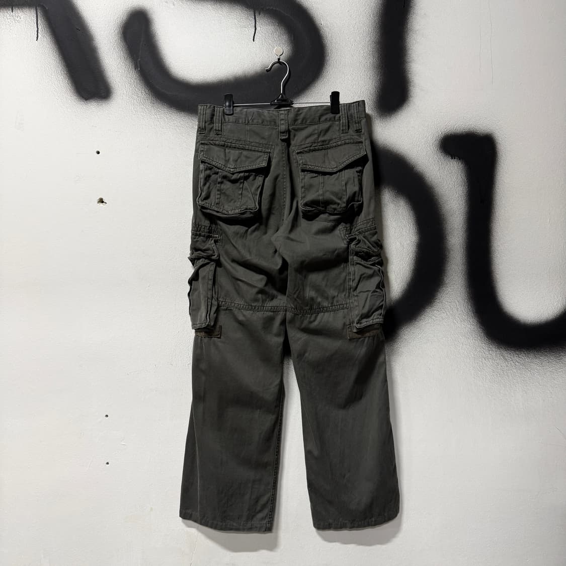 VTG 빈티지 밀리터리 멀티 포켓 와이드 카고 팬츠 상품이미지2