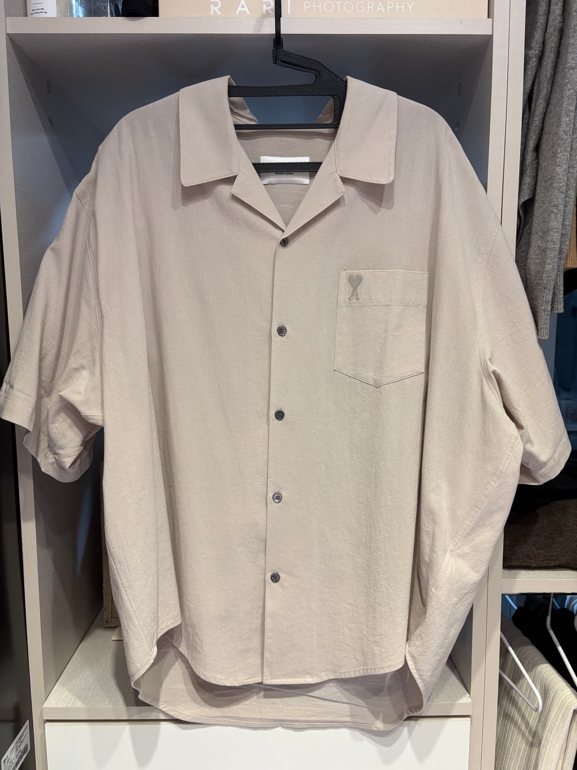 아미 베이지M 반팔셔츠 상품이미지1