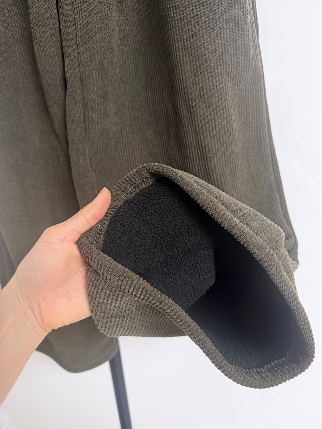 카키 기모코듀로이팬츠 상품이미지4