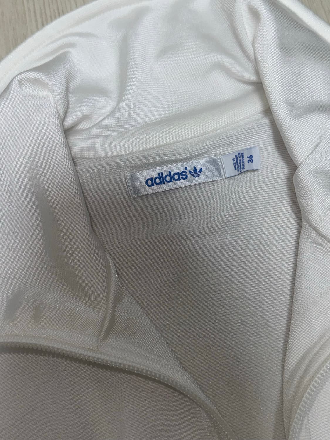 아디다스 화이트 실버 크롭 져지 36 빈티지 갸루 대대장 상품이미지3