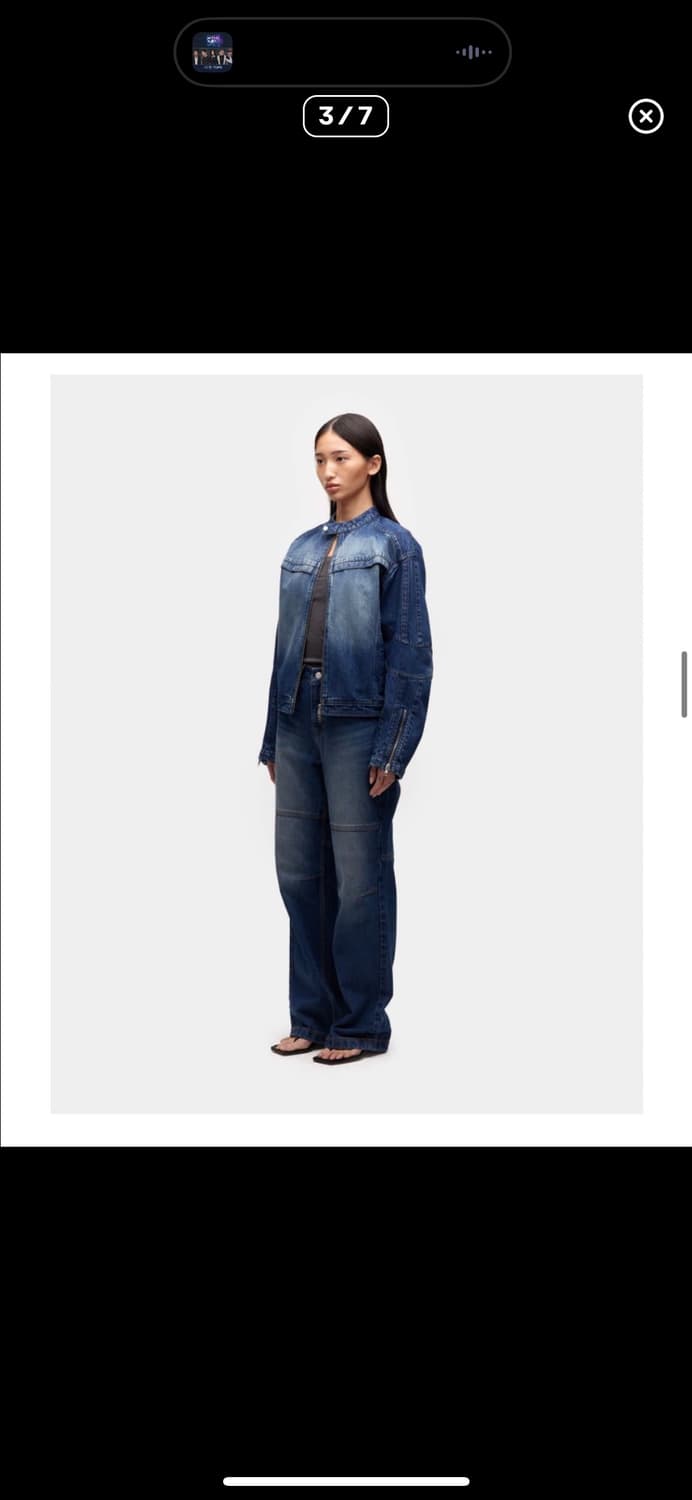 쿠어 바이커 데님 셋업 상품이미지2