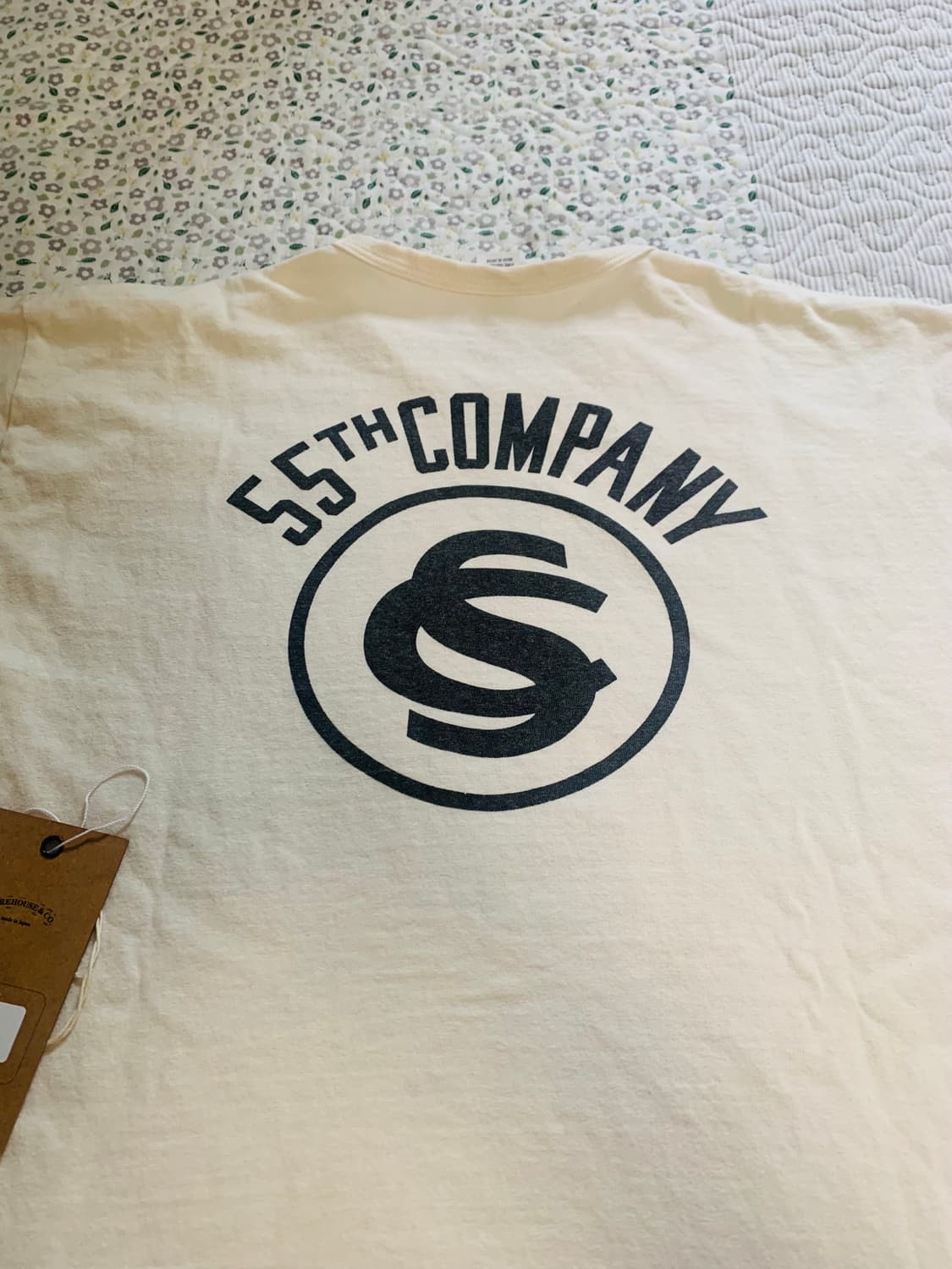 [XL] 웨어하우스 LOT 4064 TURTLES 반팔 티셔츠 크림 상품이미지4