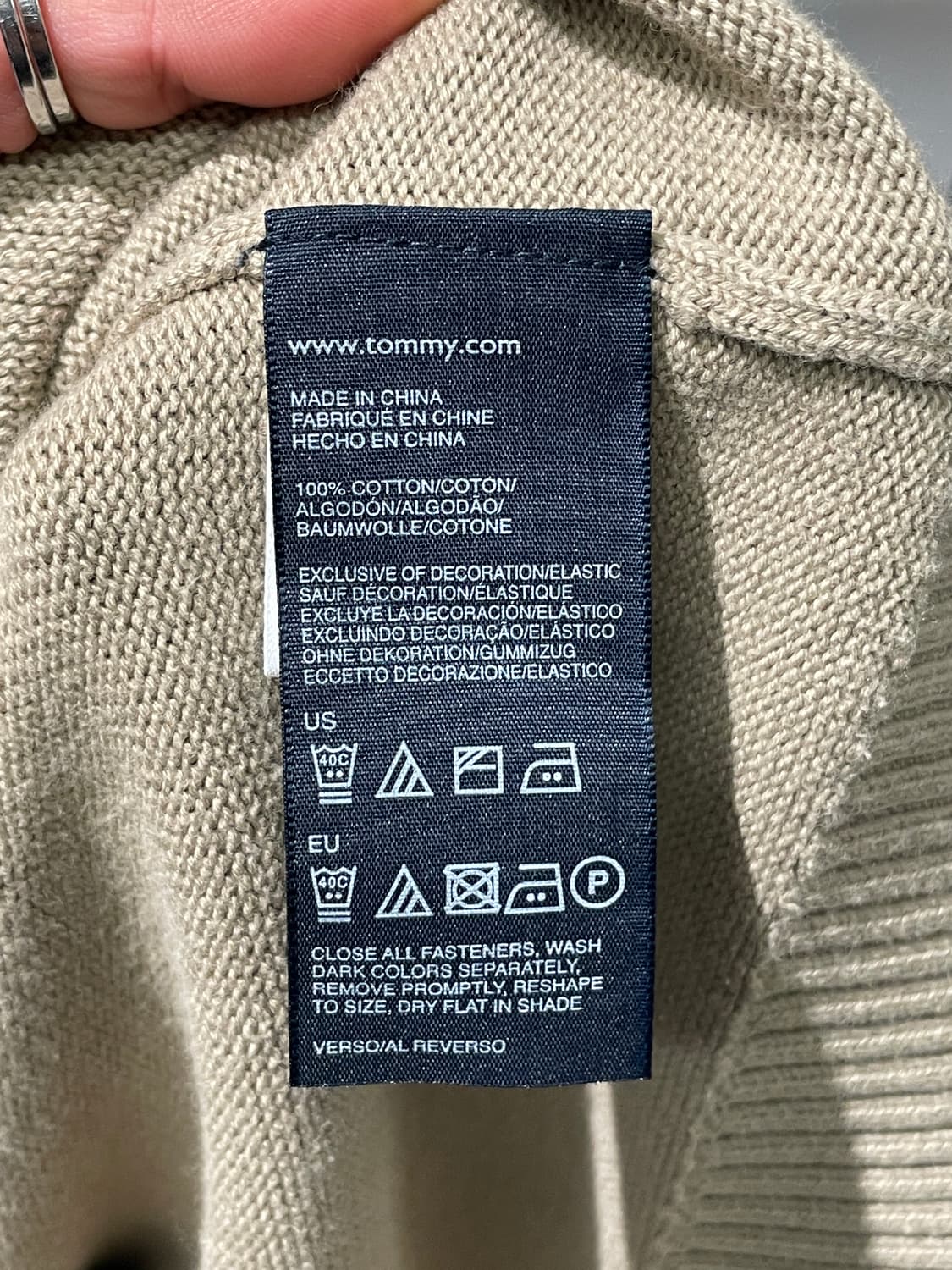타미힐피거 반집업 니트 상품이미지7
