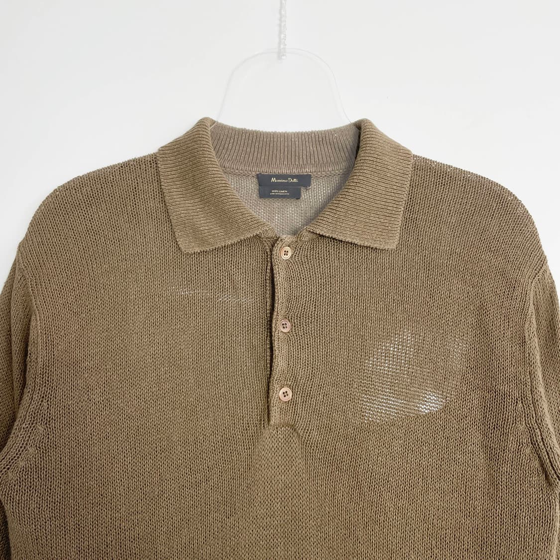  C2 마시모두띠(Massimo Dutti) 린넨 소재 니트폴로셔츠 95 상품이미지2