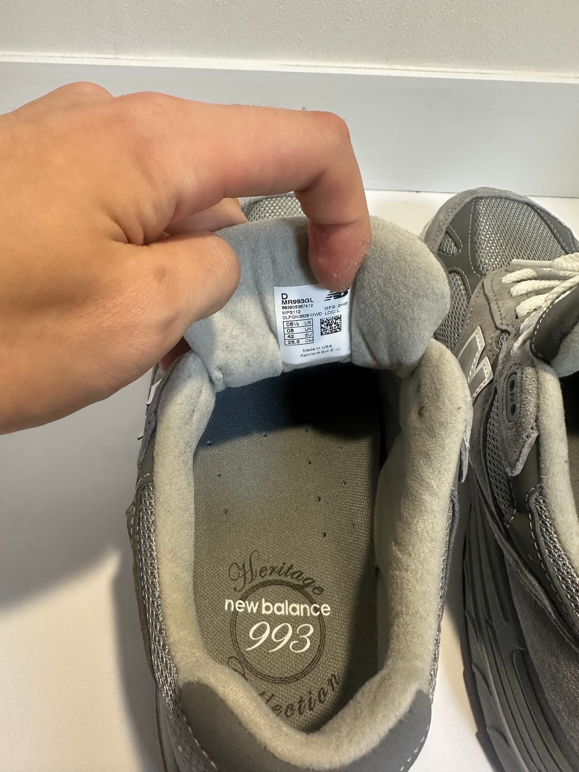 뉴발란스993GL 265사이즈 판매합니다 상품이미지5