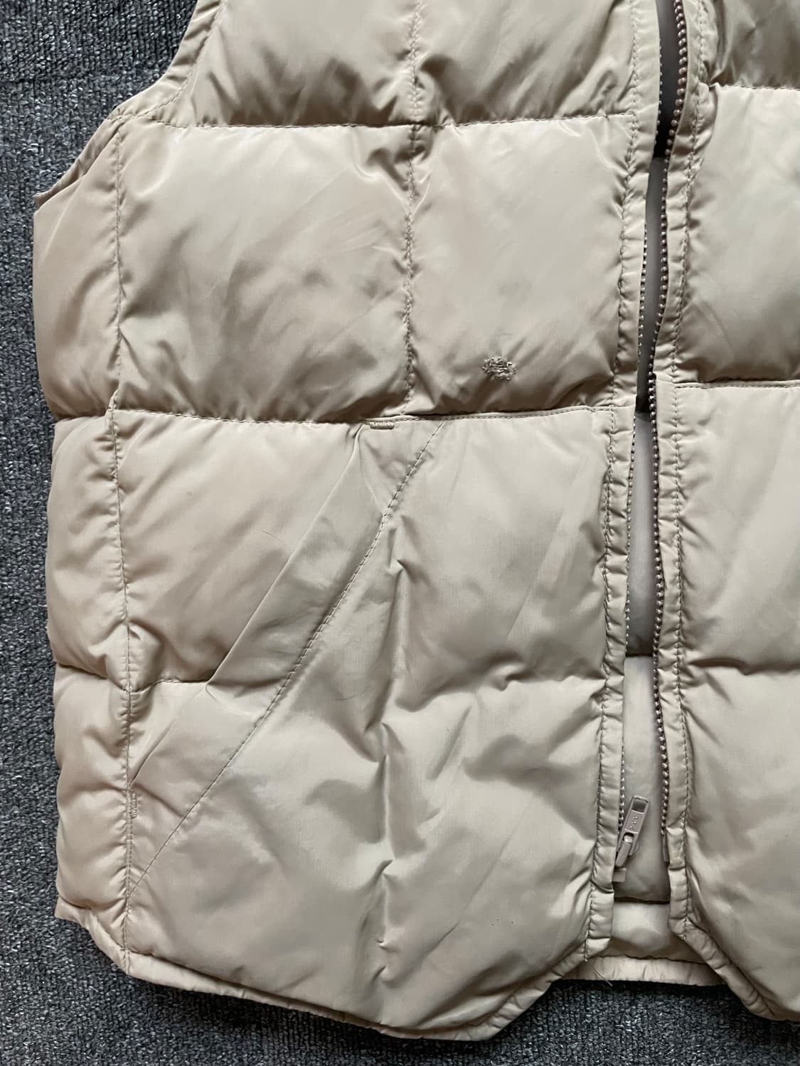 빈티지 80s 에디바우어 다운베스트 카키 40 상품이미지5