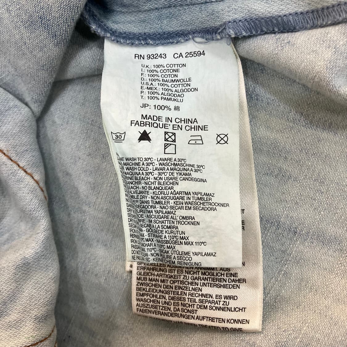 Diesel 디젤 아카이브 블리치 가공 워싱 데님 원피스 XS 상품이미지6