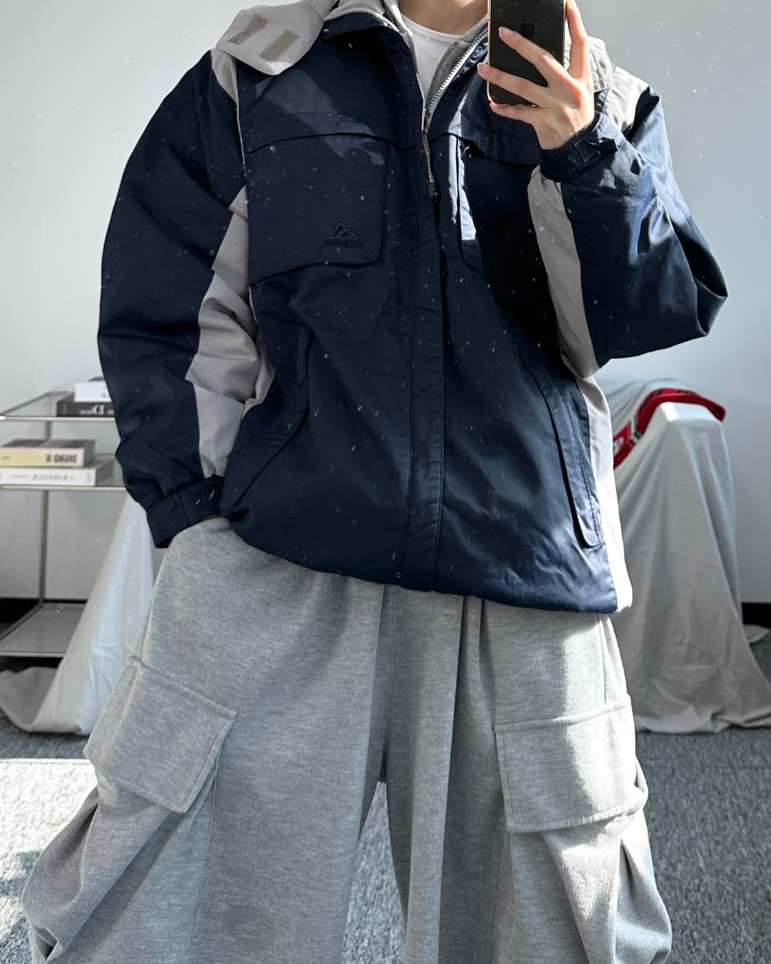 아디다스 00s 네이비 그레이 점퍼 95 상품이미지3