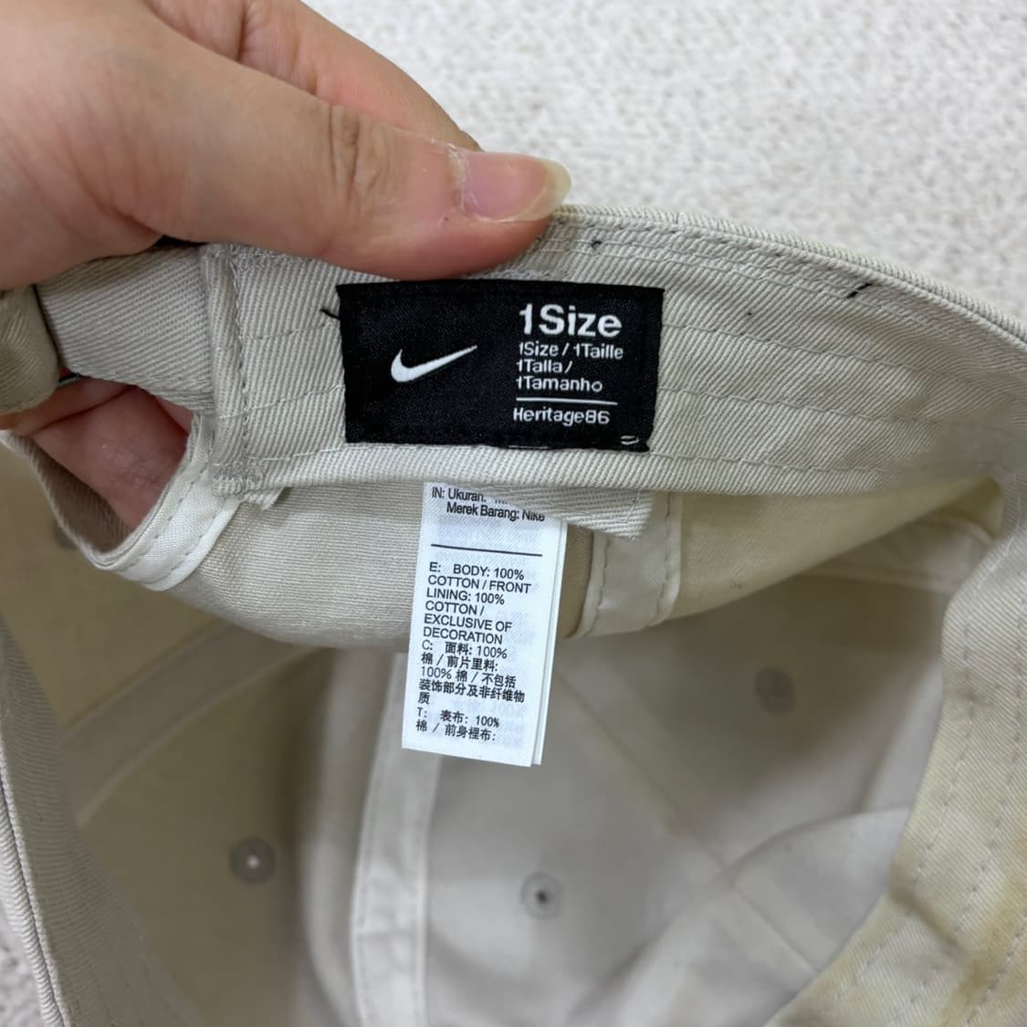 1 Size 나이키 헤리티지 86 퓨추라 워시드 볼캡 0622E 상품이미지7