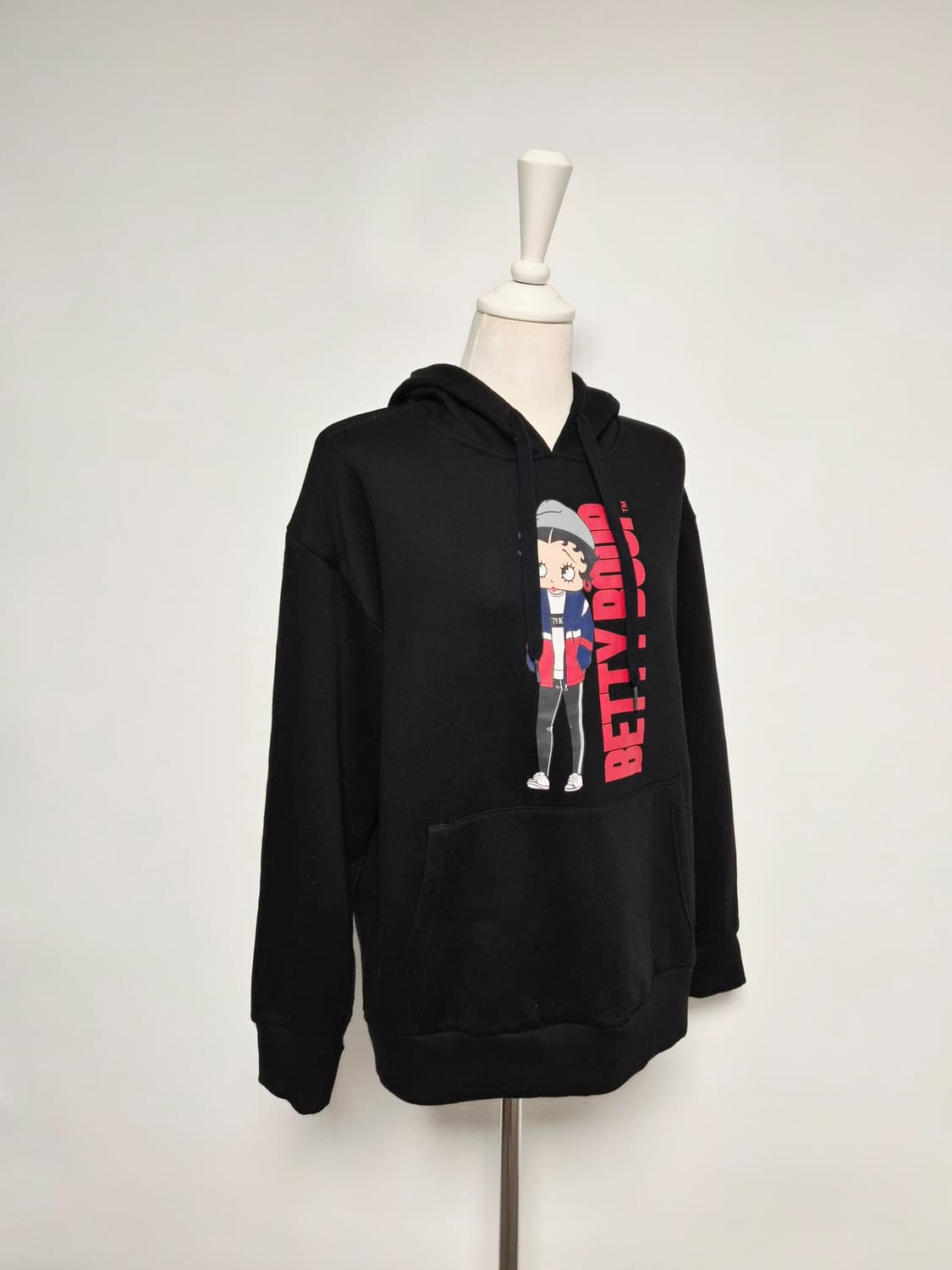 베티붑 정품 블랙 약기모 후드티 상품이미지2