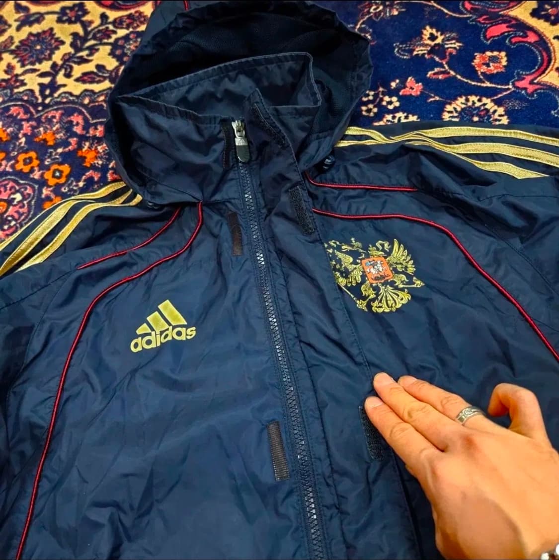  아디다스 올드스쿨 러시아 국대 레인 바람막이 자켓 상품이미지7