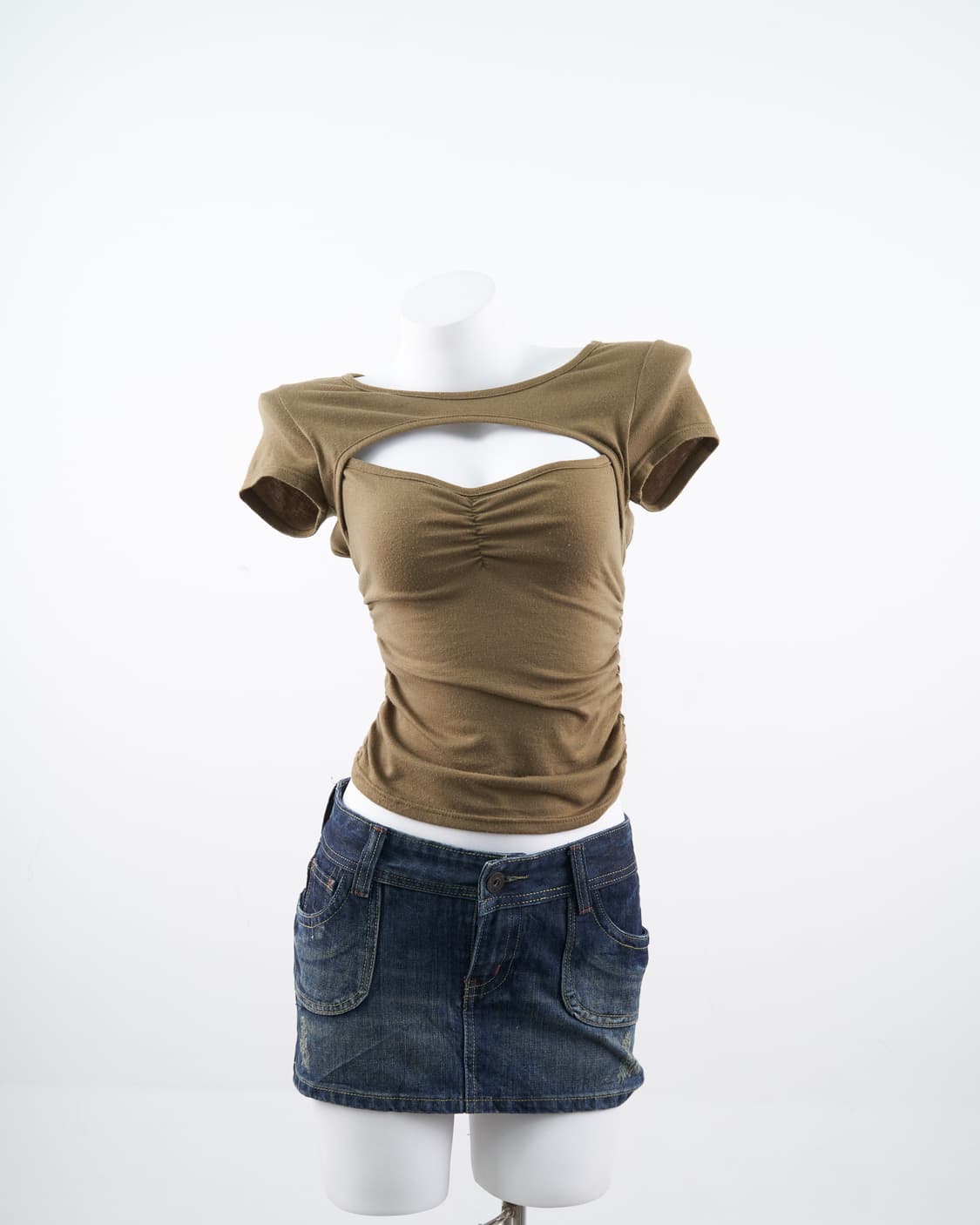 d.i.a 백 크로스 스트랩 포인트 반팔티 상품이미지1