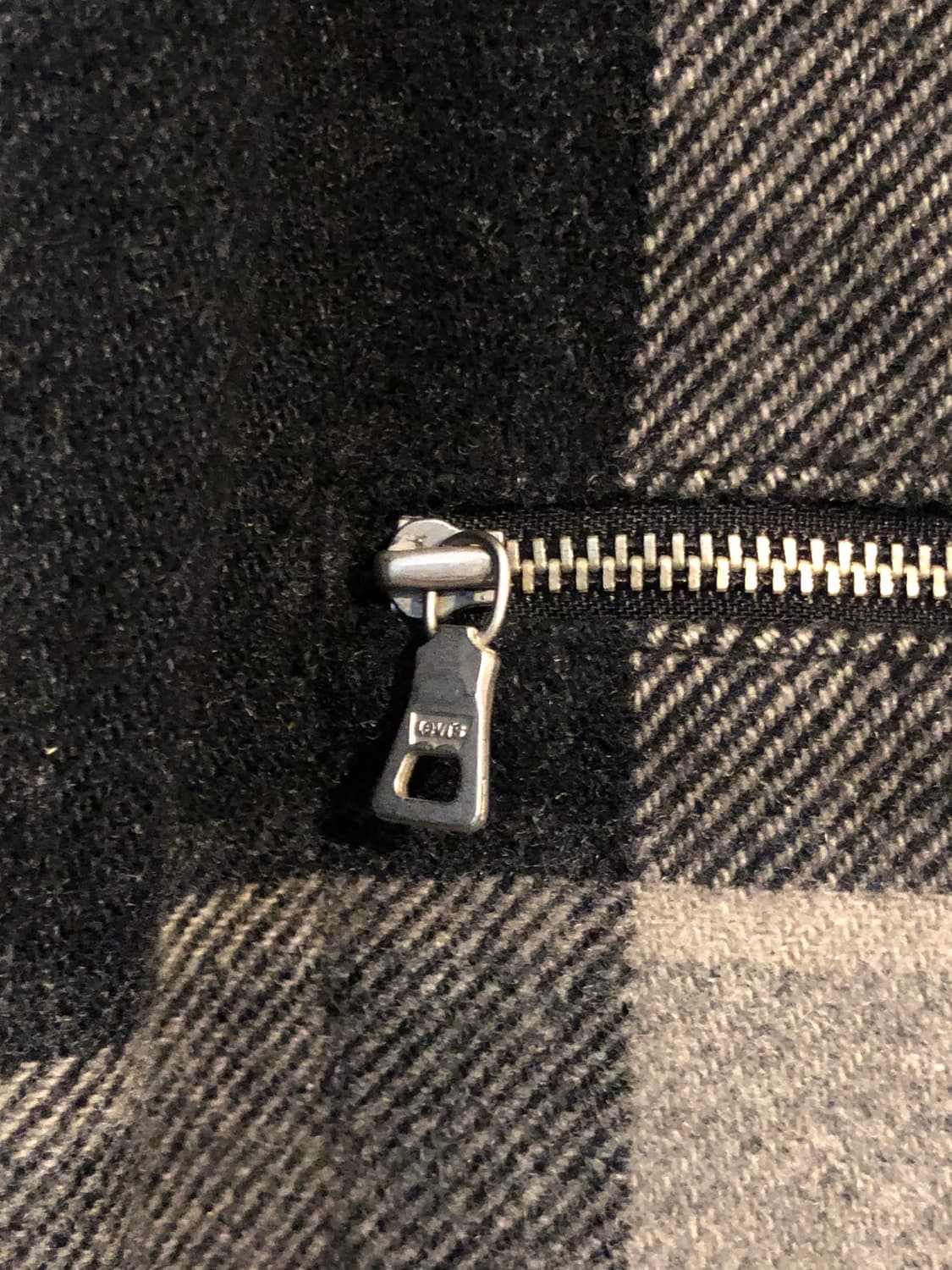 리바이스 체크 패턴 폴리 워크 자켓 L(100) 상품이미지4