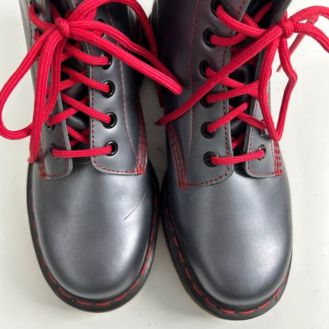 DR. MARTENS 1460 메탈릭 부츠 블랙 UK4 상품이미지4