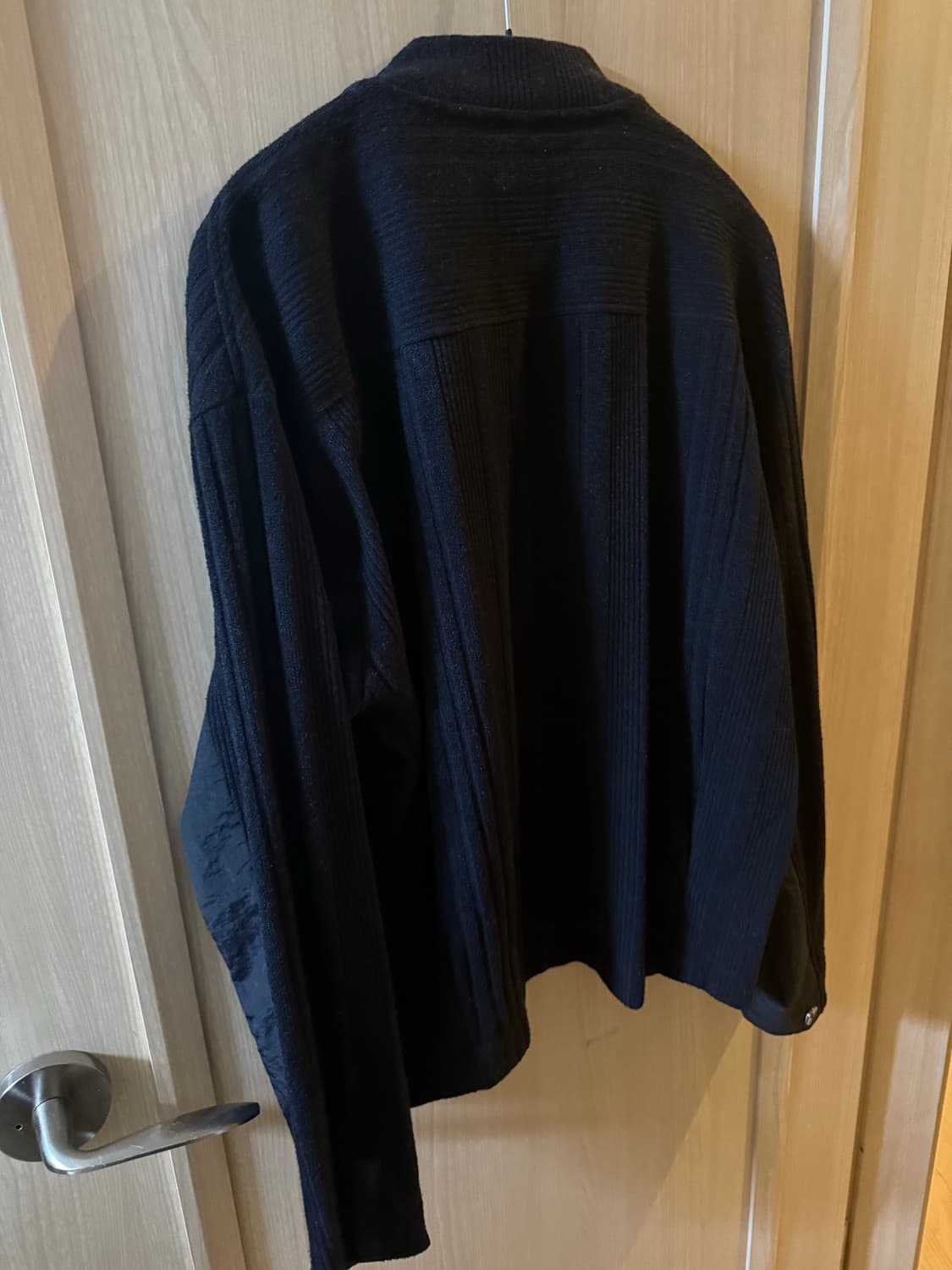 [2] 폴리테루 니트 집 블루종 블랙 상품이미지2