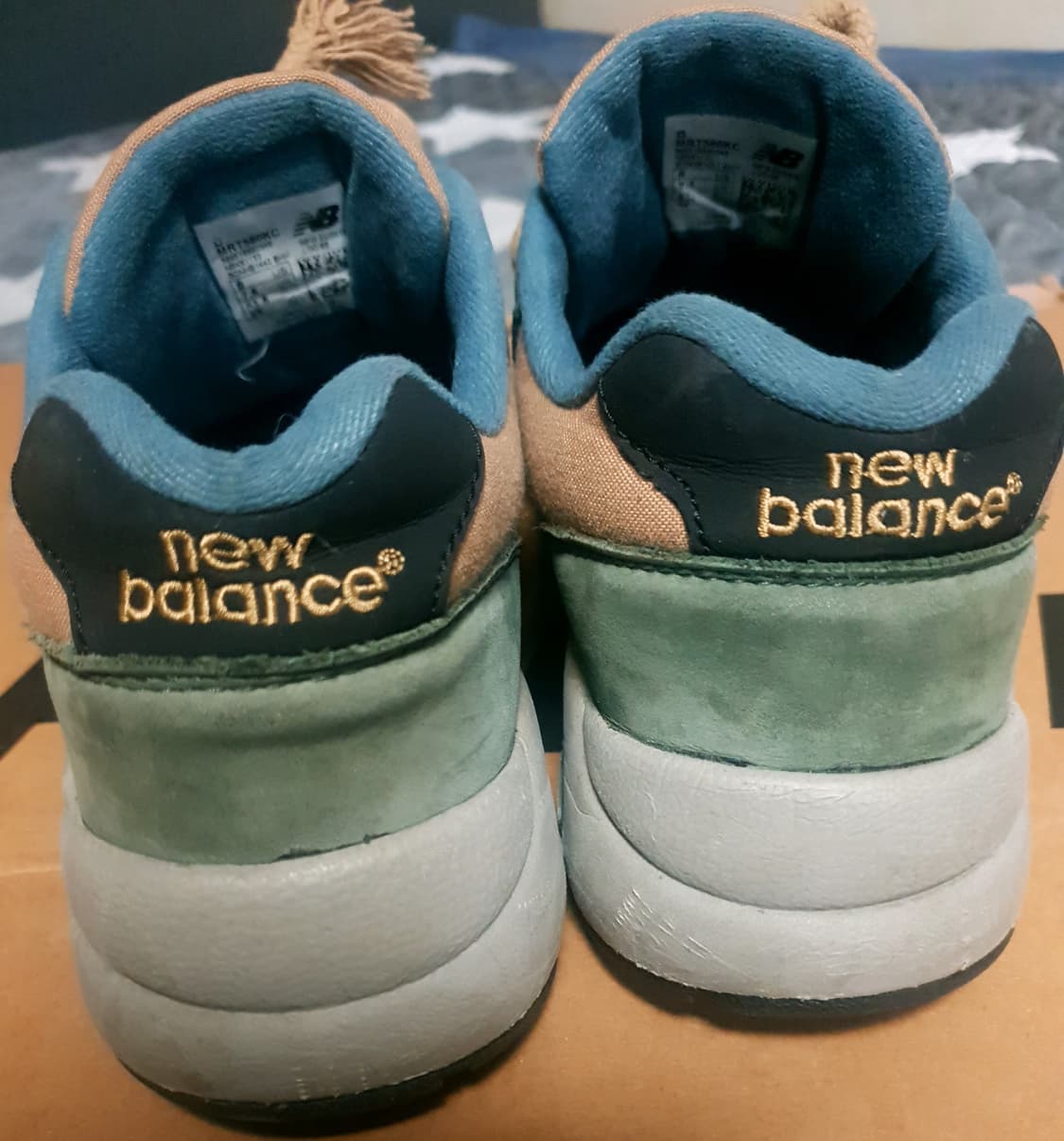 뉴발란스 580 헌터 탄 스니커즈 카키 브라운 (260) 상품이미지4