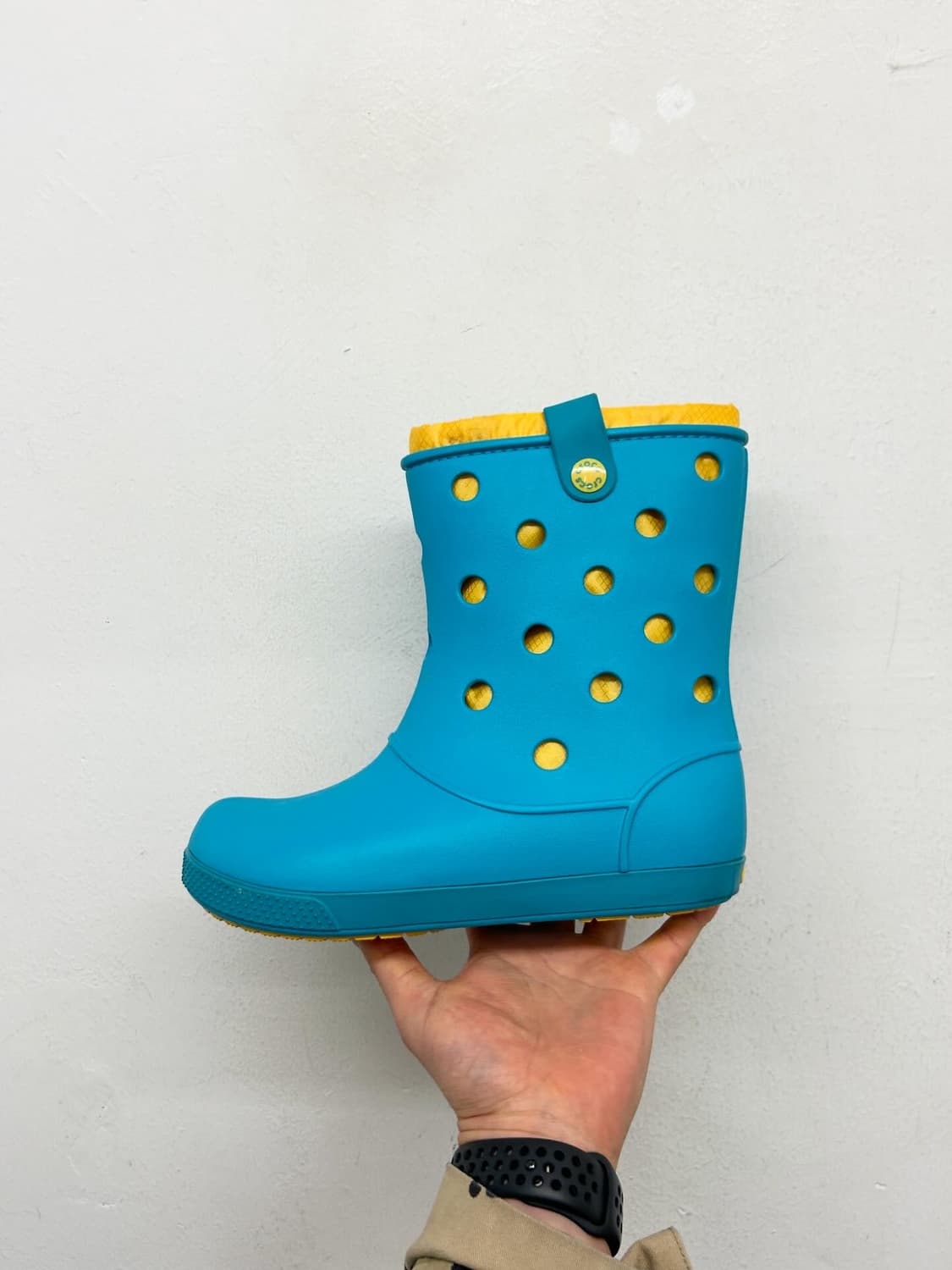 유니크한 컬러 빈티지 크록스 레인부츠 250 상품이미지2