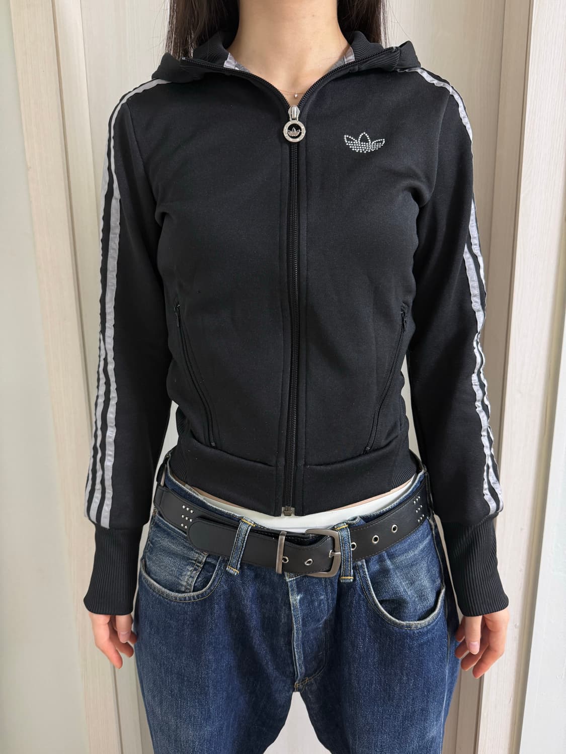 큐빅 로고 딱붙 아디다스 져지 상품이미지2