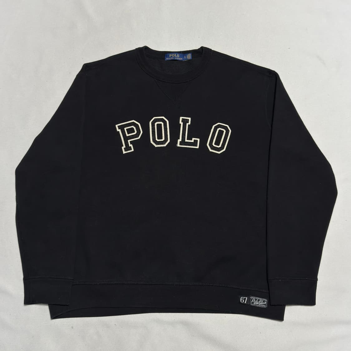 L 폴로랄프로렌 빅로고 블랙 맨투맨 상품이미지2