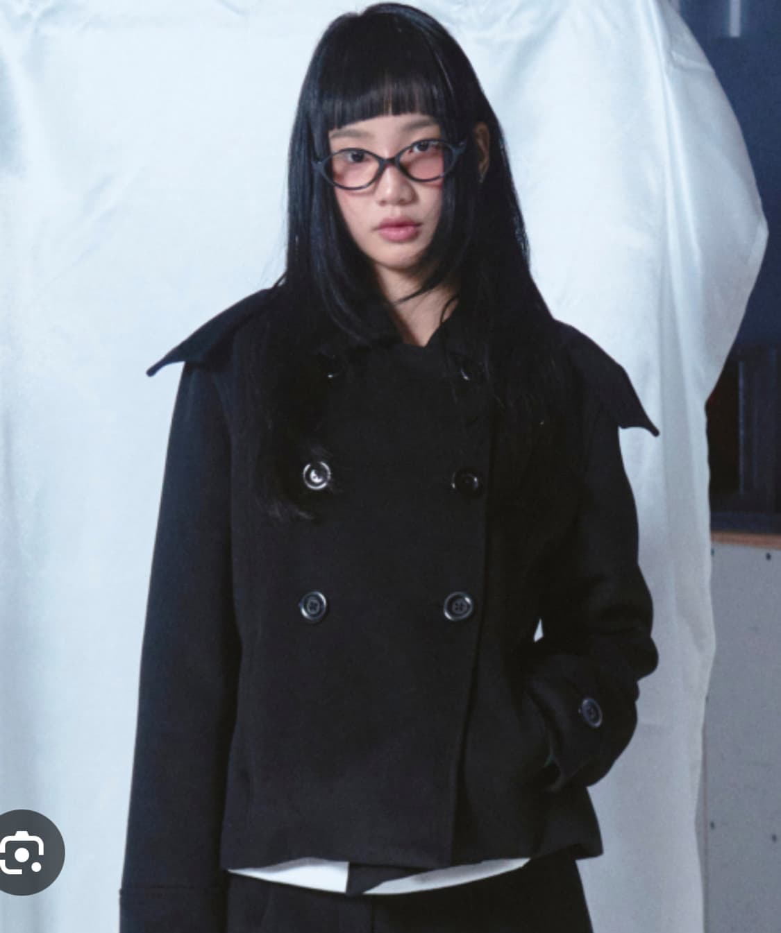 [삽니다] 로긴앤로지 hood pointed half coat 블랙 상품이미지1