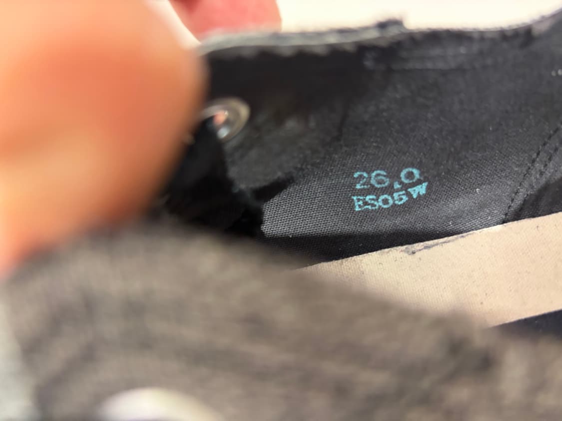 미하라야스히로 피터슨 OG SOLE 로우탑 데님스니커즈 260size 상품이미지8