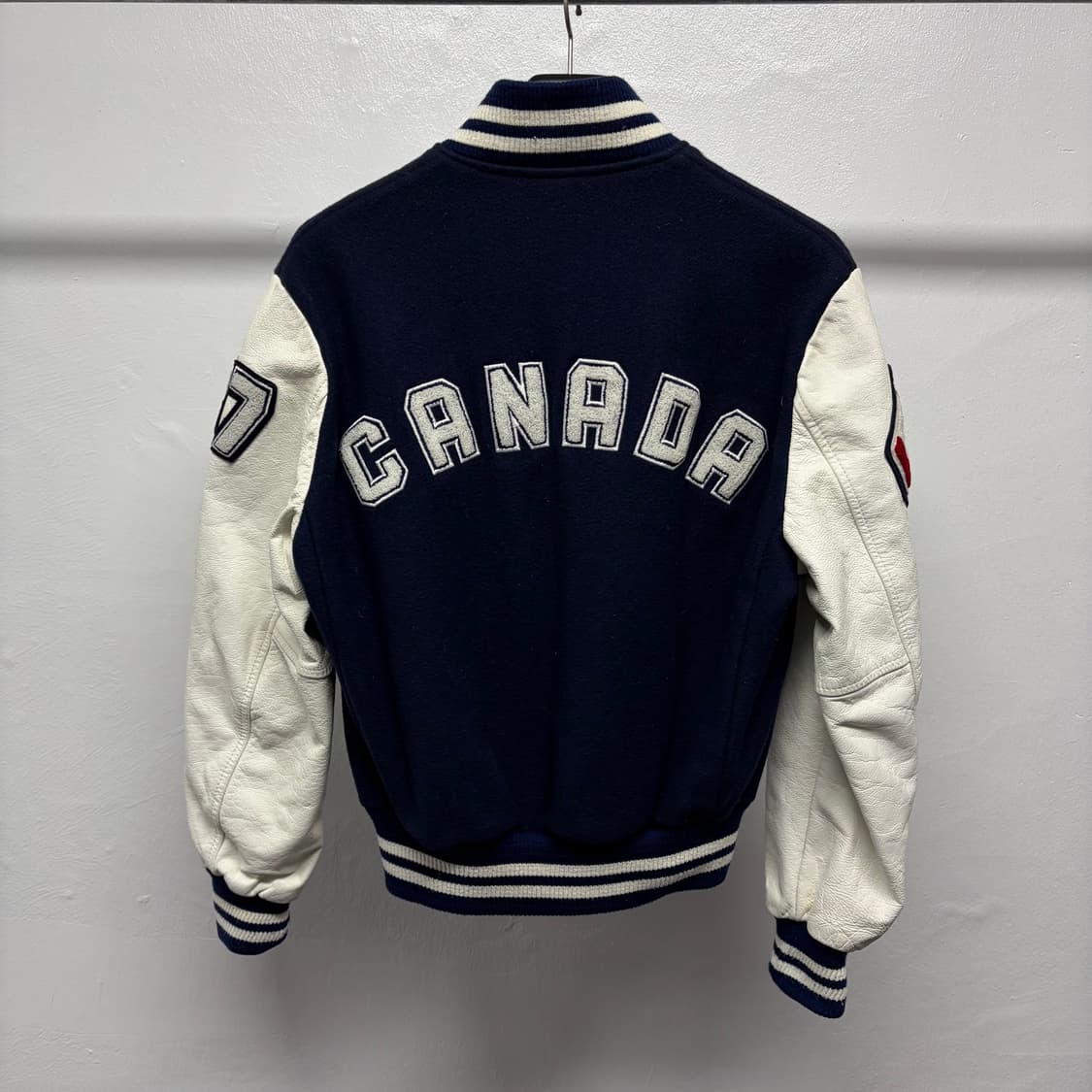 90S 루츠 캐나다 울 레더 바시티 상품이미지2