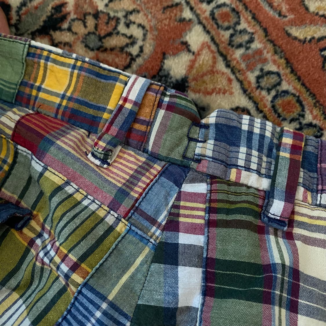 🌊Polo Madras patchwork shorts 상품이미지5