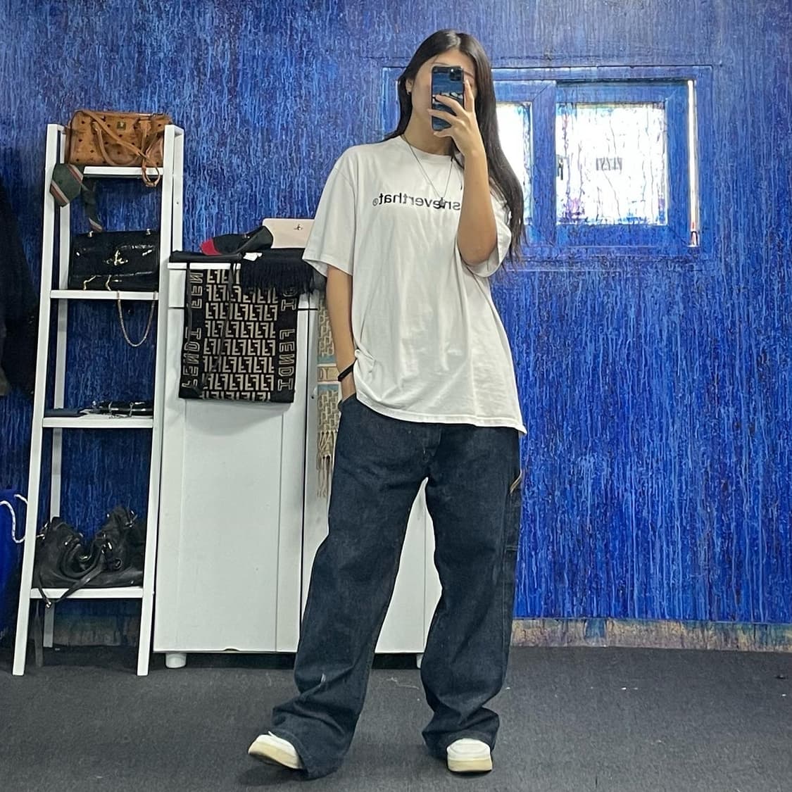 폴로 와이드 데님 팬츠  상품이미지2