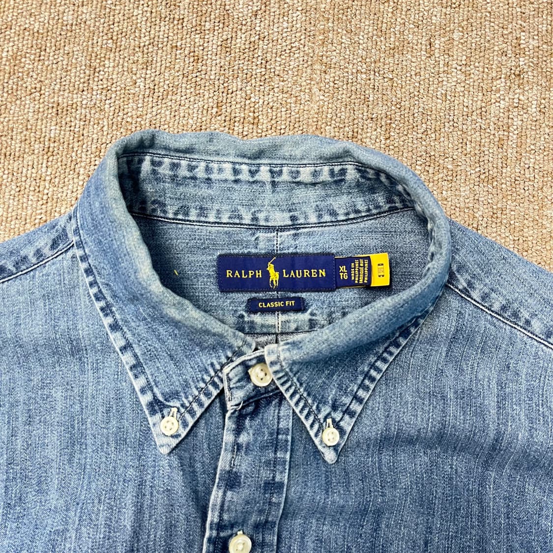 신형 큐알 폴로 랄프로렌 데님셔츠 상품이미지4
